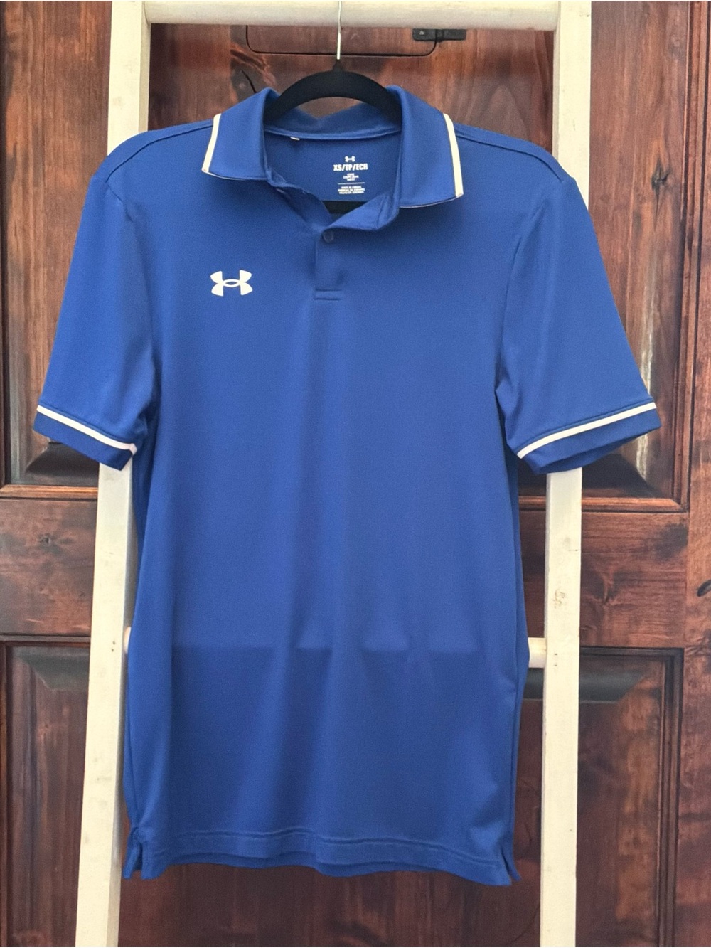 Under Armour Men’s Royal Blue Polo with White Trim